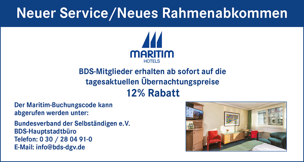 Sonderkonditionen Maritim-Hotels